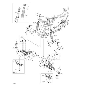 02 - Carburetor replacement parts for 2004 Can Am OUTLANDER 330/400 STD