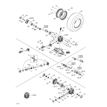 05 - Cvt / Transmission replacement parts for 2004 Can Am OUTLANDER 330