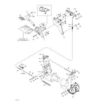 01- Engine Block replacement parts for 2003 Sea Doo GTX 4-TEC, LTD