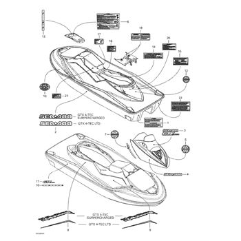 05- Pump System replacement parts for 2003 Sea Doo GTX 4 ... 01 sea doo gtx wiring diagram 